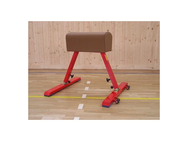 Gymnastická koza (2 nohy T), nastavitelná výška 90-120 cm, kůže