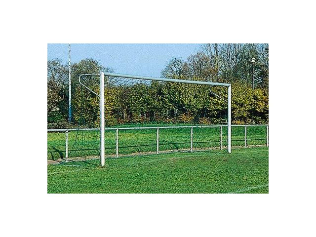 Fotbalová branka 7,32x2,44m FIFA, ovál 120/100 mm (AL), síťové oblouky, do pouzder (bez zákl. rámu)