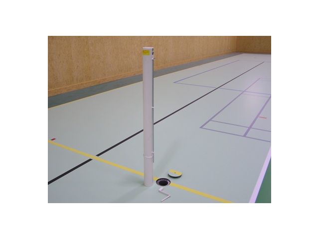 Tenisové sloupky - interiér (komaxit) prům.102 mm + pouzdra + víčka, CERTIFIKÁT