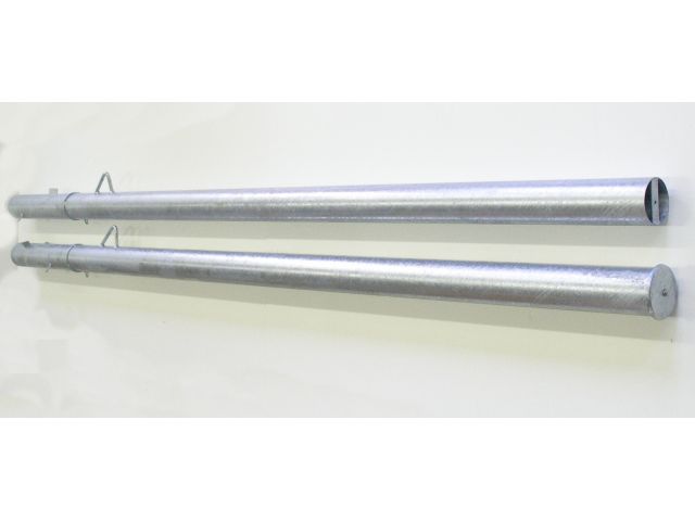 Volejbalové sloupky ANTIVANDAL (ZN), prům.102 mm vč. objímek, bez zemních pouzder