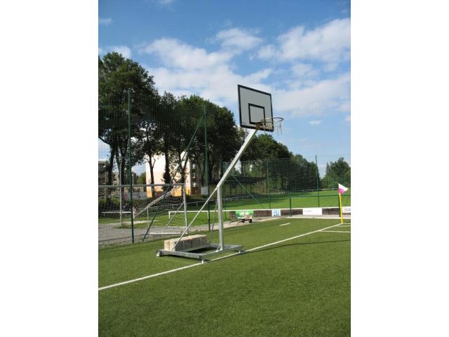Basketbalová konstrukce streetball - mobilní se závažím (ZN), sklopné vysazení 1,20 m, CERTIFIKÁT
