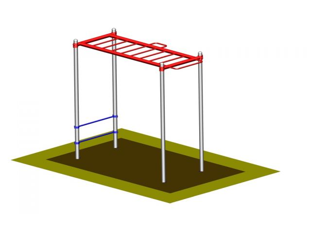 Ručkovací sestava V3 - WK15, Workoutový prvek