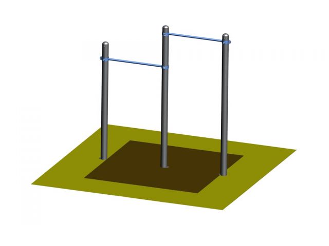 Dvojitá hrazda - přítahy WK06, Workoutový prvek