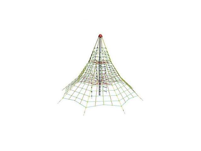 Lanová pyramida SC - výška 5,5 m, výška pádu 1,5 m, 8 zámků