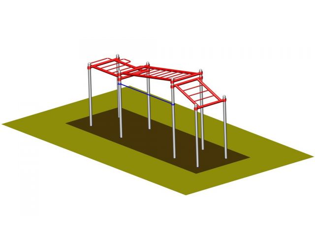Ručkovací sestava V4 - WK15, Workoutový prvek