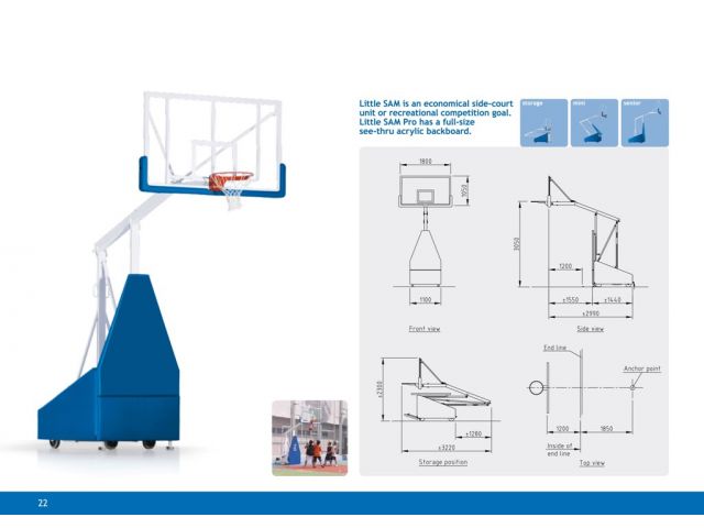 Basketbalová konstrukce SC Little SAM