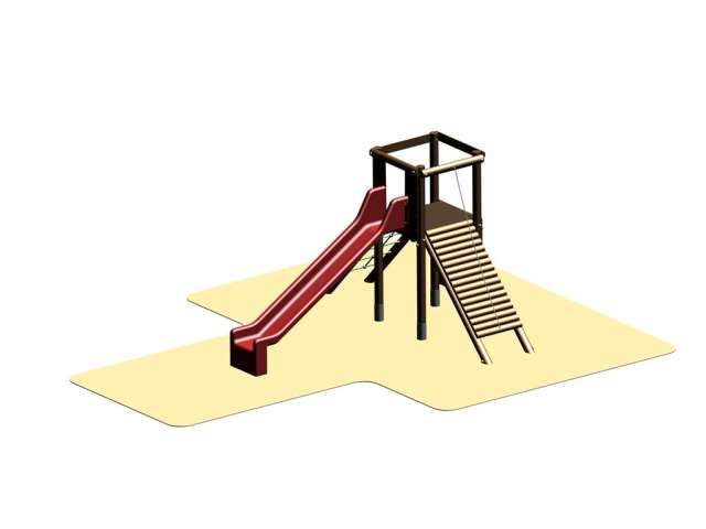 Věž se skluzavkou, varianta 3 - do 1.55 m (DH 12c)