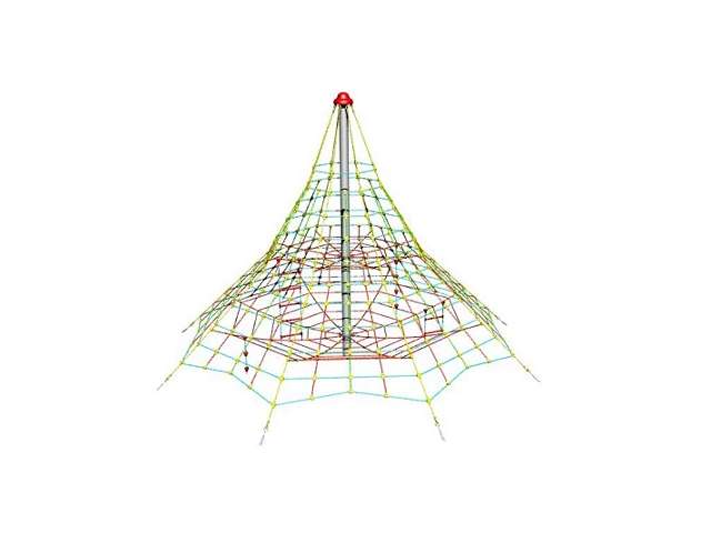 Lanová pyramida SC - výška 5,0 m, výška pádu 1,5 m, 8 zámků