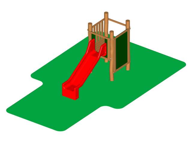 DHA05 - Věž se skluzavkou, varianta 1 (v pádu do 1 m)