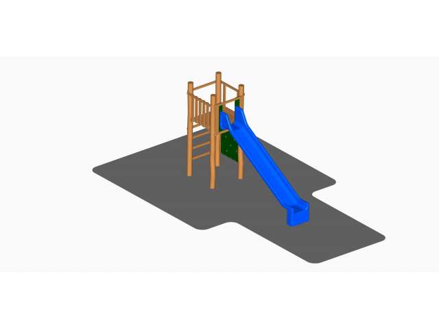 DHA05 - Věž se skluzavkou, varianta 4 (v pádu do 1.85 m)