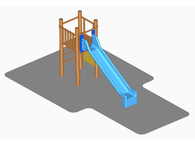 DHA05 - Věž se skluzavkou, varianta 3 (v pádu do 1.55 m)