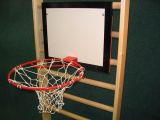 Basketbalová deska 60 x 50 cm s košem a síťkou, interiér
