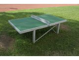 Stůl na stolní tenis venkovní - ocelová konstrukce (ZN) + pryskyřičné desky, bez síťky