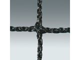 Síť nohejbal LIGA SPORT PL/3 mm, černá, nánosované lanko (délka lanka 13,5 m), záseky k vypnutí